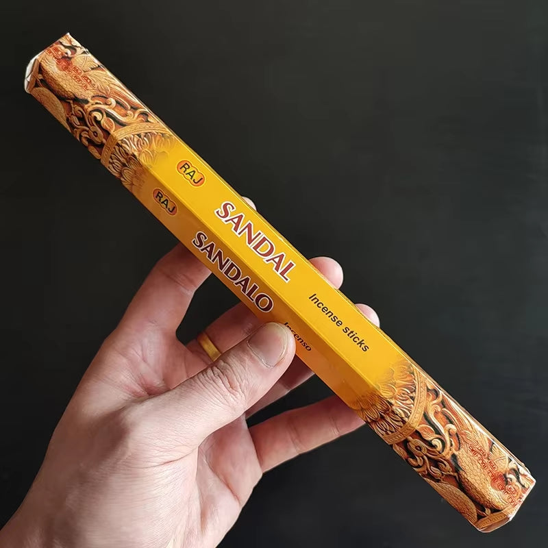 India Sandalwood Incense Sticks Meditation Lavender Sage Palo Santo Tibetan Line Incense Aromatherapy Lasting Fragrance