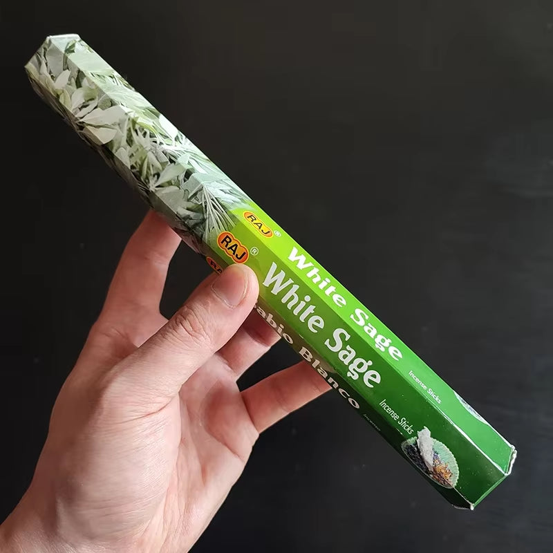 India Sandalwood Incense Sticks Meditation Lavender Sage Palo Santo Tibetan Line Incense Aromatherapy Lasting Fragrance