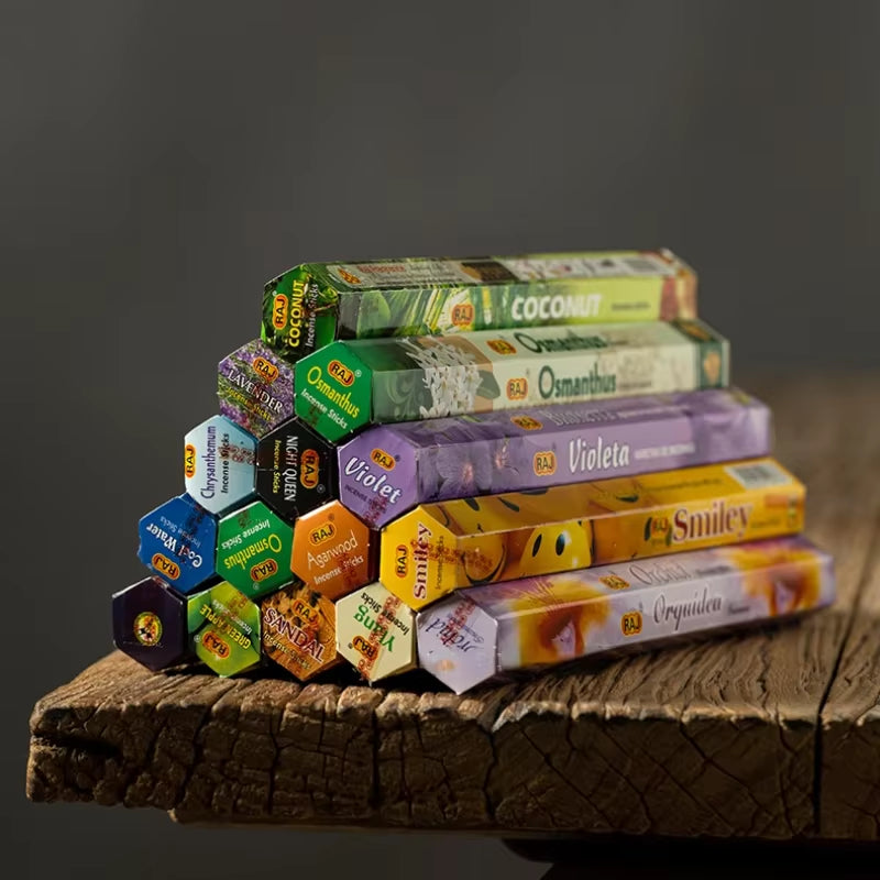 India Sandalwood Incense Sticks Meditation Lavender Sage Palo Santo Tibetan Line Incense Aromatherapy Lasting Fragrance
