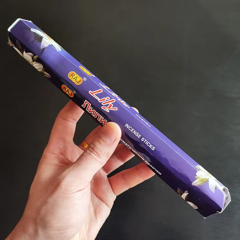 India Sandalwood Incense Sticks Meditation Lavender Sage Palo Santo Tibetan Line Incense Aromatherapy Lasting Fragrance